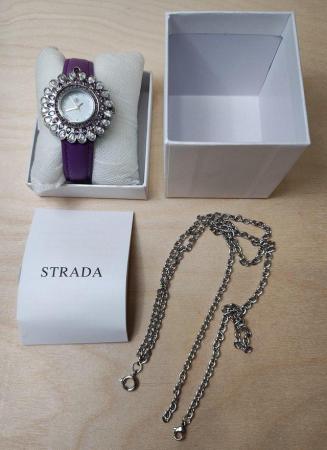 Image 9 of STRADA Japanese Movement Floral Design Watch