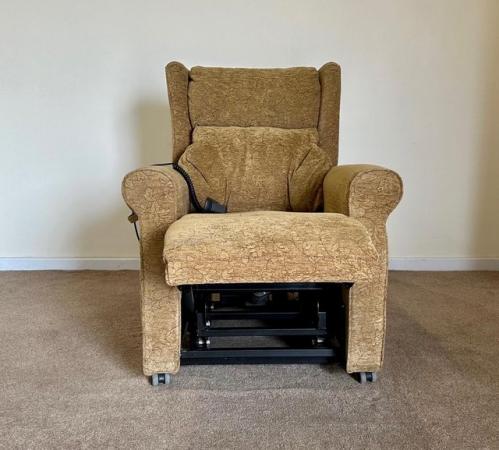 Image 7 of PETITE LUXURY ELECTRIC RISER RECLINER BROWN CHAIR ~ DELIVERY