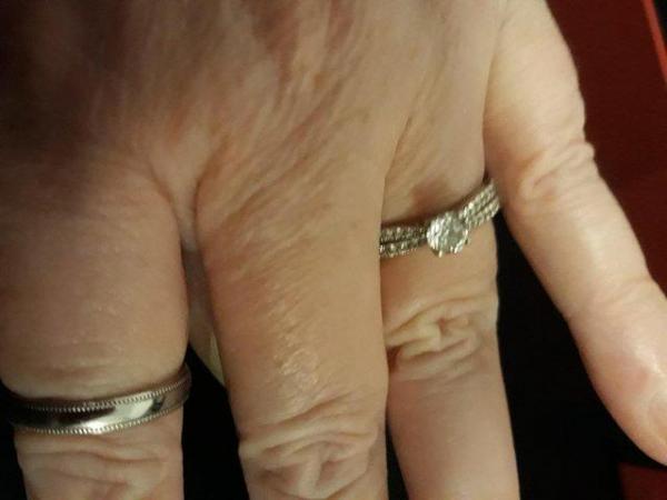 Image 1 of platinum 75. forever diamond ring