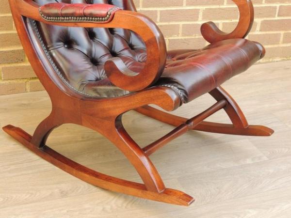 Image 11 of Chesterfield Rocking Chair Ox Blood (UK Delivery)