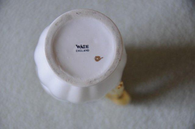 Image 2 of Vintage Wade Cream And Gold Gilt Small Ceramic Jug