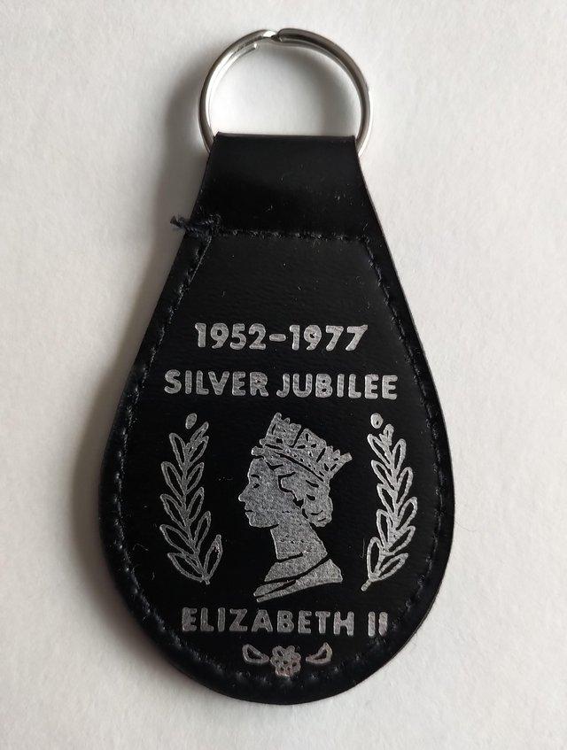Preview of the first image of Queen Elizabeth II Silver Jubilee 1977 Keyring.