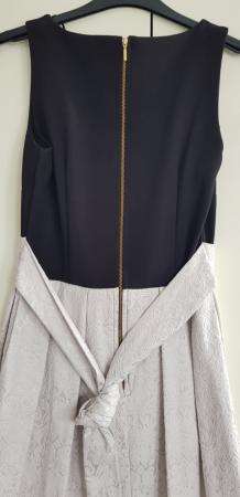 Image 2 of Closet plain black and beige design ladies midi length dress