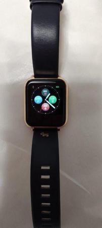 Image 12 of Radley London Smart Watch Series 6 Navy Leather Strap