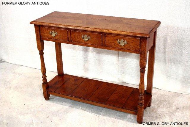 Image 49 of SOLID OAK HALL LAMP PHONE TABLE SIDEBOARD DRESSER BASE STAND