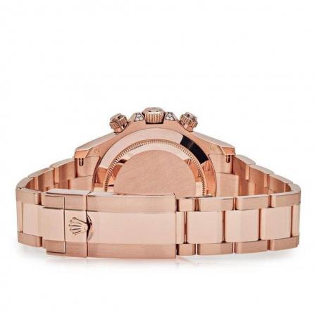 Image 1 of Rolex Daytona Rose Gold Rainbow Diamond Black & Pink Watch