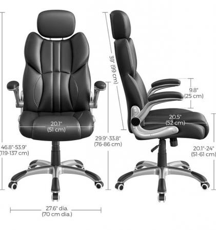 Image 3 of Black ergonomic office/ gaming chair