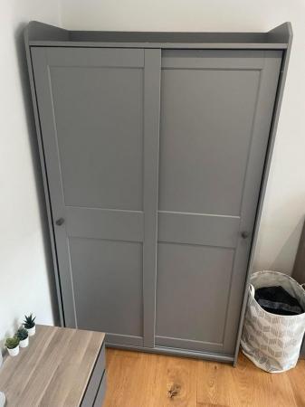 Image 2 of IKEA HAUGA Wardrobe with sliding doors
