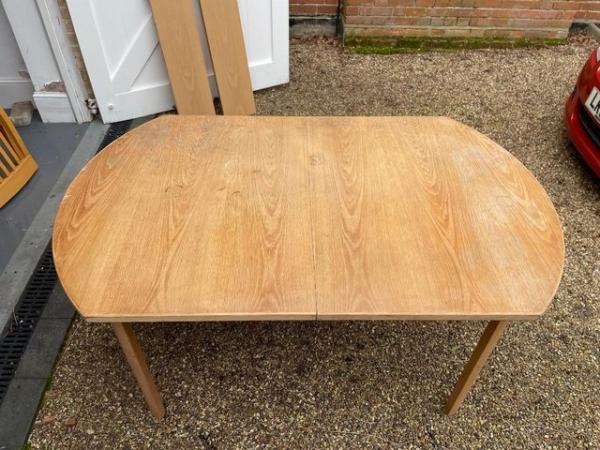 Image 3 of Extendable Kitchen table and 6 chairs (Inc leaves)