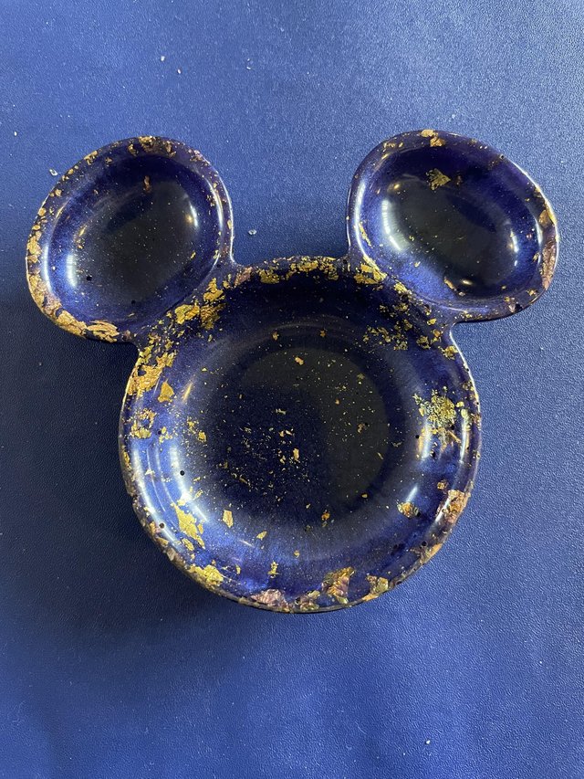Preview of the first image of Handmade resin Mickey Mouse trinket dishes.