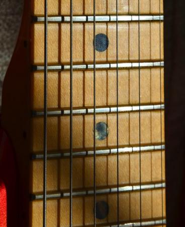 Image 5 of Fender American Strat Deluxe - Sunset + Abalone Scratchplate