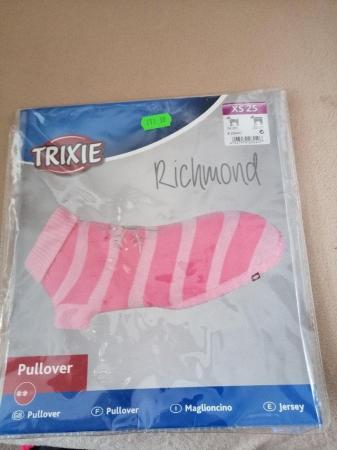 Image 4 of Pink puppy or small dog coat make TRIXIE size XS