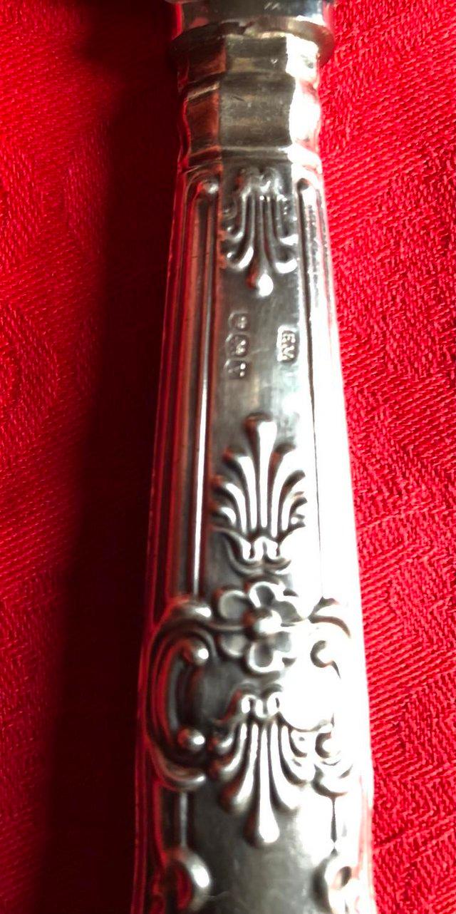 Preview of the first image of VINERS VINTAGE CAKE SLICE SERVER, HALLMARKED SILVER HANDLE.