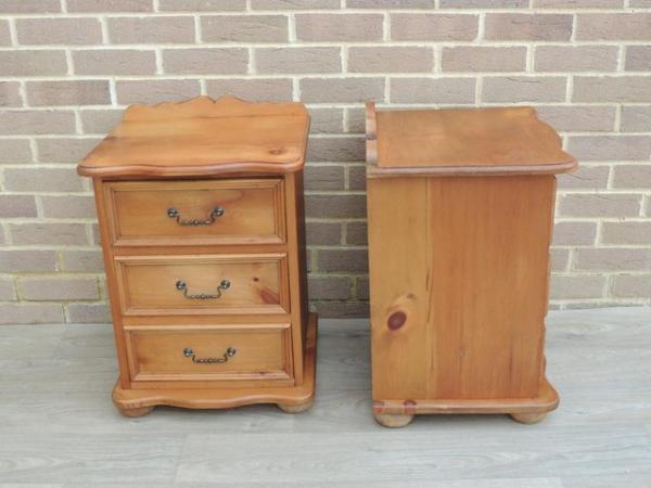 Image 11 of Pair of Welsh Pine Bedside Tables - very strong (UK Delivery