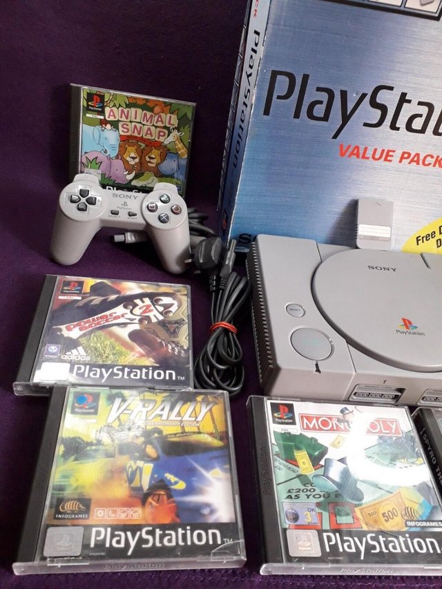 Preview of the first image of BOXED PLAYSTATION 1 PS1 CONSOLE.
