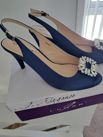 Image 2 of Bag and shoes navy worn for wedding