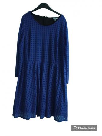Image 1 of Electric Blue Dress Grid 26 plus