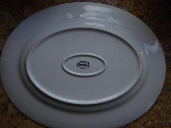Image 3 of DENBY 'White' LARGE OVAL PLATTERS
