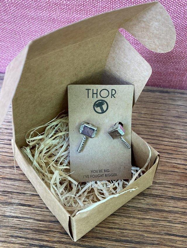 Preview of the first image of BNIB THOR HAMMER AVENGERS CUFFLINKS CUFF LINKS MARVEL COMICS.