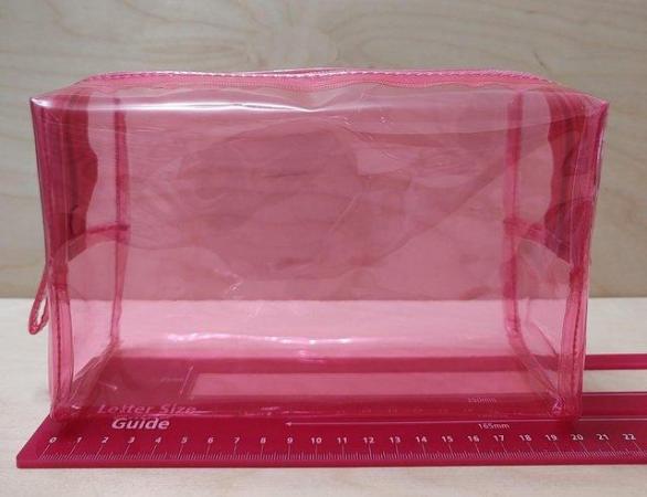 Image 1 of Marks and Spencer Pink Zipped Makeup Wash Bag Collect Post