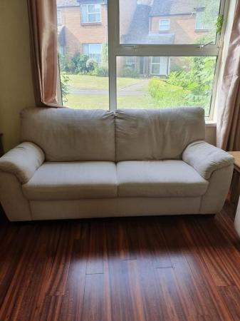 Image 2 of 3 Seater Fabric Sofa in good condition