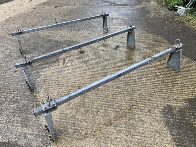 Preview of the first image of Heavy duty galvanised roof bars off semi high roof  transit..