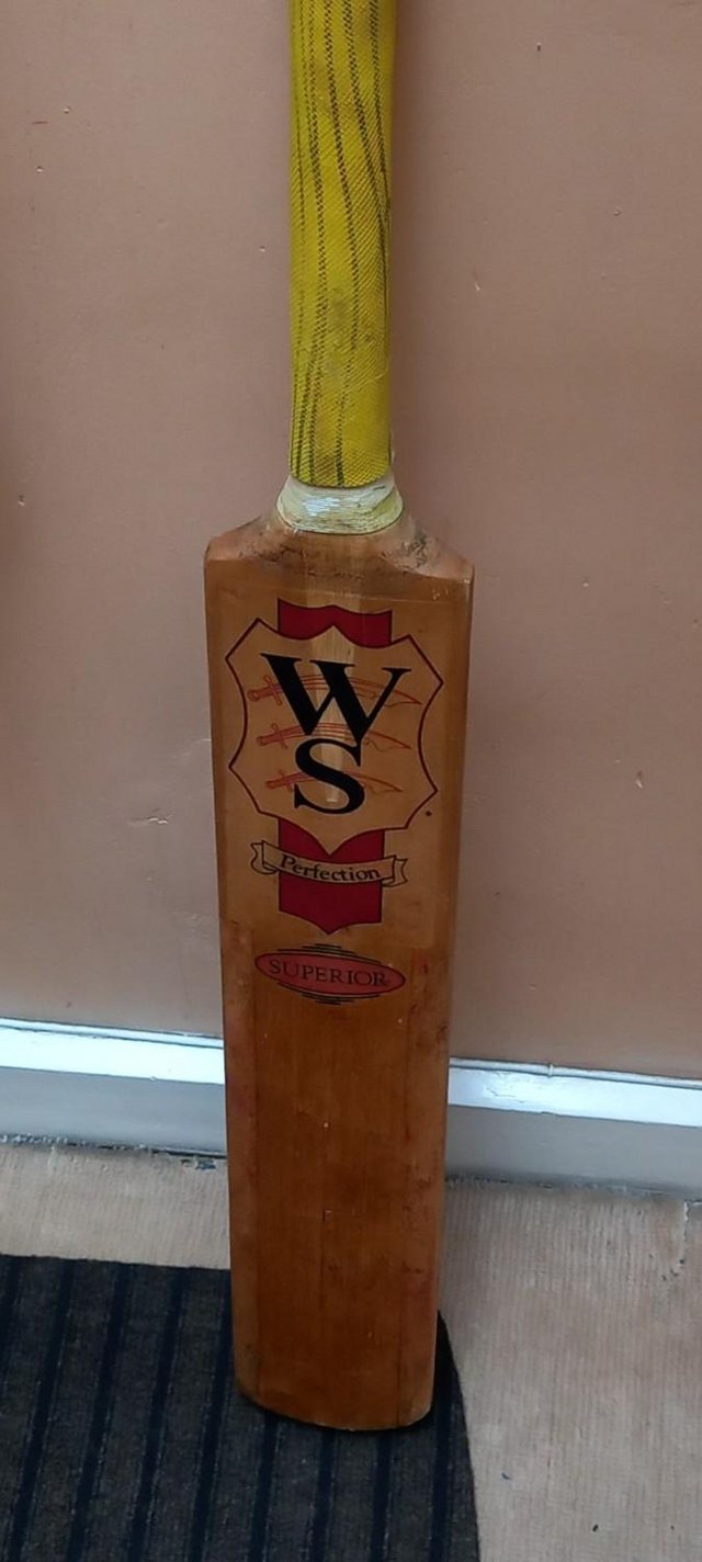 Preview of the first image of Adult Size Warsop Superior Cricket Bat In Good Con.