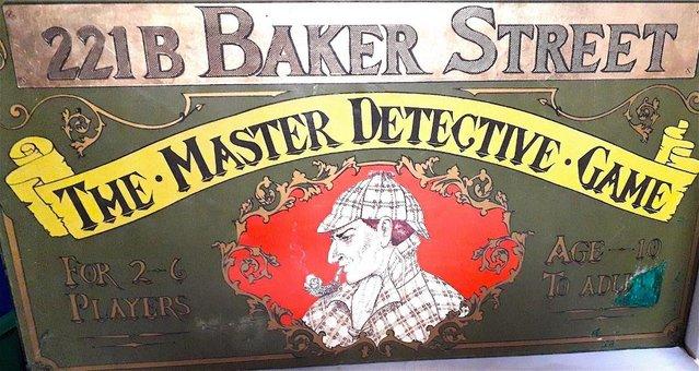 Image 1 of 1970's BOARD GAME - 221B BAKER STREET MASTER DETECTIVE Fair