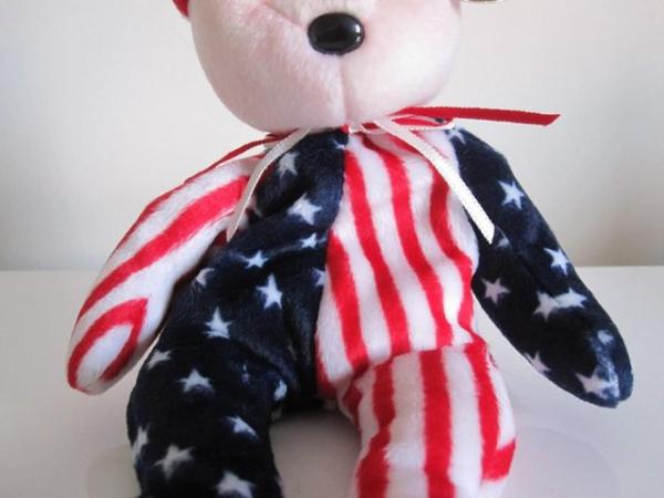 Image 3 of Ty beanies Spangle the bear New with tags