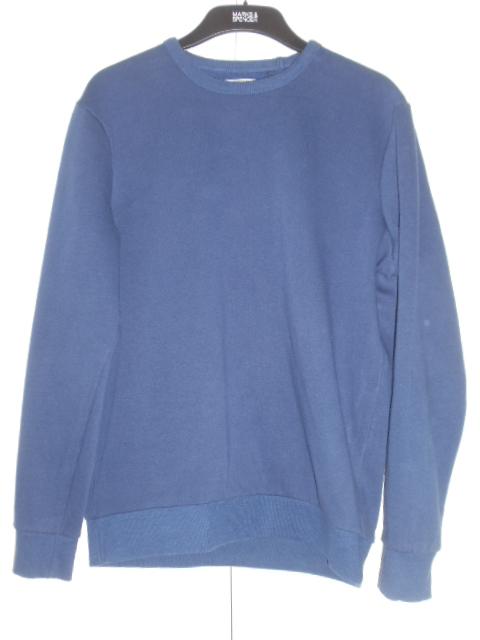 Preview of the first image of Tu Men's Sweatshirt/Jumper Long Sleeve Royal Blue Fleece M.