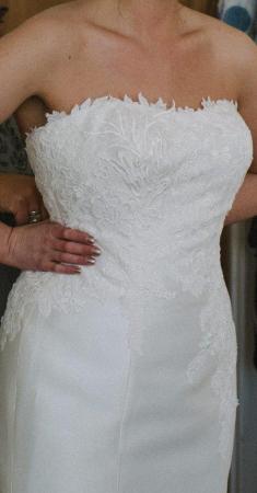Image 3 of Pronovias Florenza Beautiful Mikado fit/flare gown *reduced*