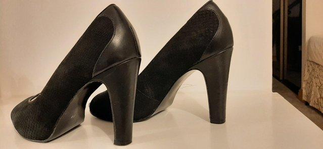 Image 2 of PHASE EIGHT BLACK SHOES SIZE 5/38(8cm) 3 INCH HEEL