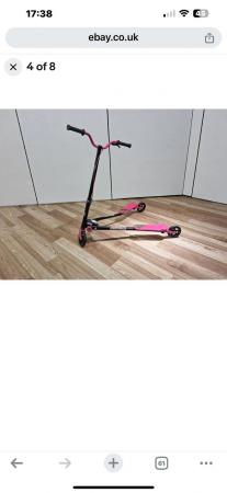 Image 1 of Pink and black scissor scooter