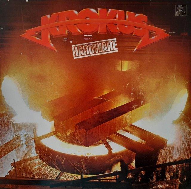 Preview of the first image of KROKUS 1981 'Hardware' original pressing A3/B2 LP. EX/NM..
