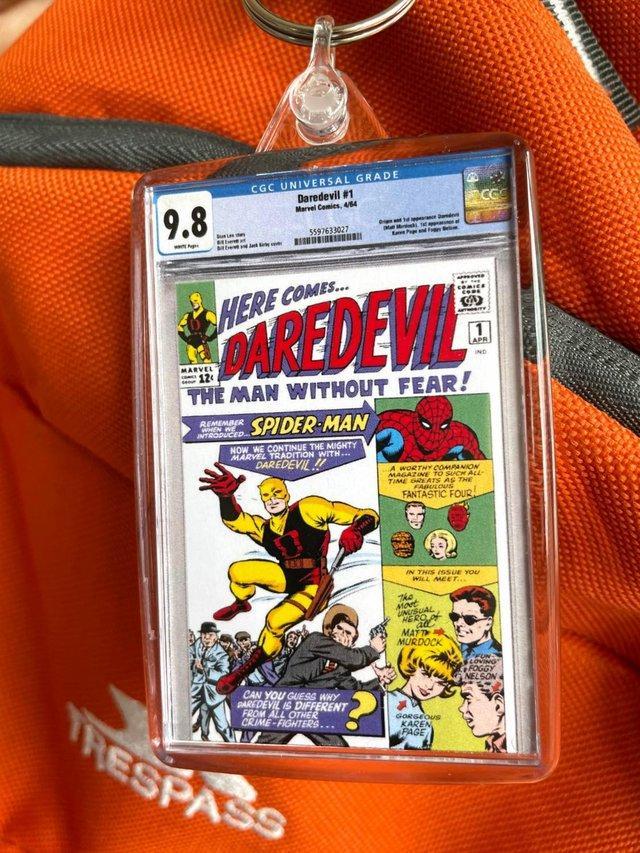 Preview of the first image of Comic Keyrings (CGC Graded Slabs on a Key Ring).