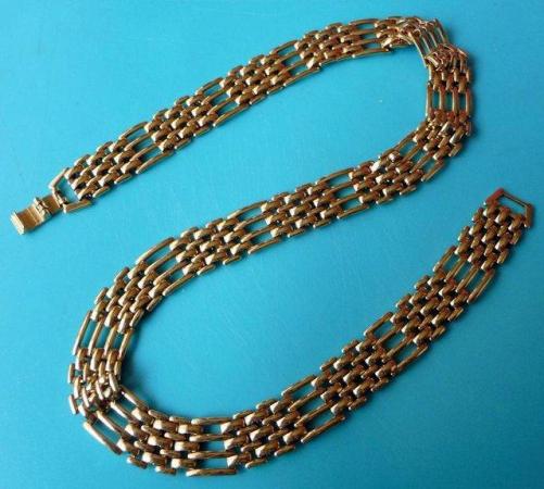 Image 3 of Vintage Heavily Gold Plated Gated 17 inch, 43cms, Necklace
