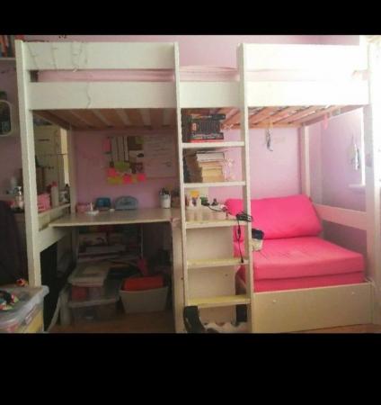 Image 2 of Stompa Bunk Bed with Pull out Futon & Desk