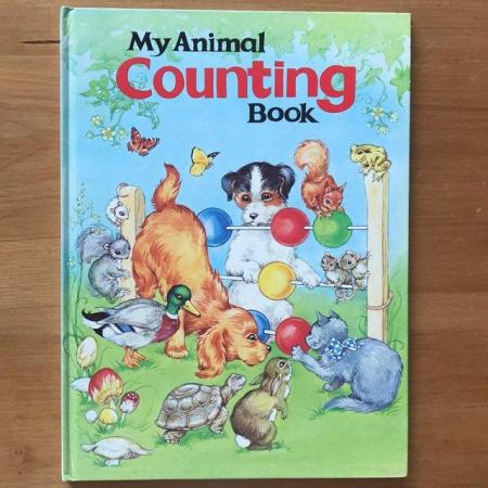 Image 1 of Vintage 1988 My Animal Counting Book Illustration Rene Cloke