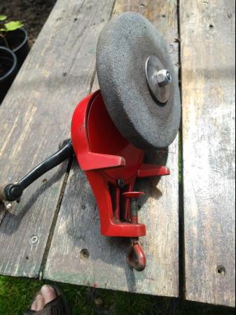 Image 4 of Vintage Hand operated Grinding Wheel