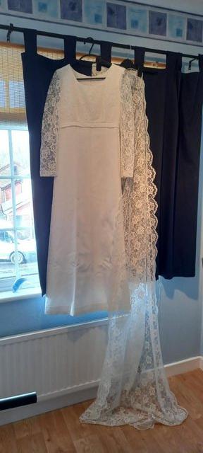 Preview of the first image of vintage wedding dress, late 1960's.