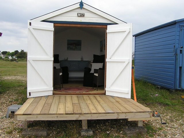 Preview of the first image of BEACH HUT ON HAYLING ISLAND.