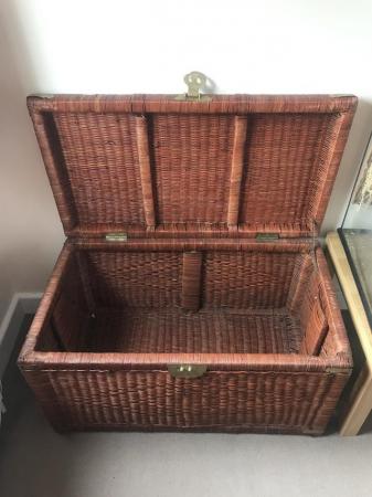 Image 3 of Large Wicker Storage Chest
