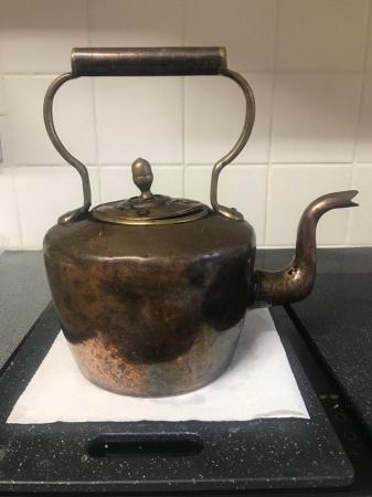 Image 3 of Heavy Victorian era copper kettle