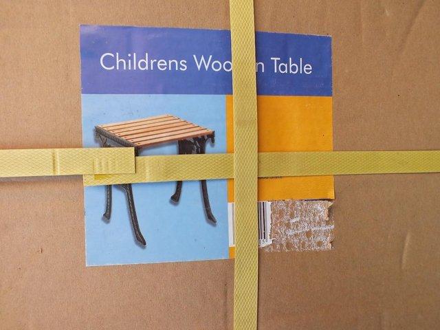 Preview of the first image of Childs Patio Garden Table (New in box).