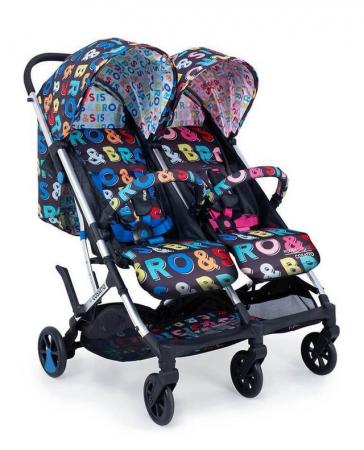 Image 1 of Cassotto twin stroller 12 months old