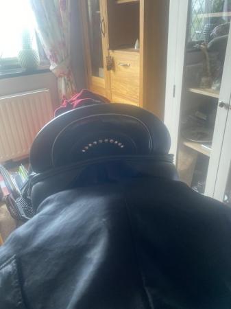 Image 1 of for sale bespoke 17.5 wide fit Ava Dressage saddle