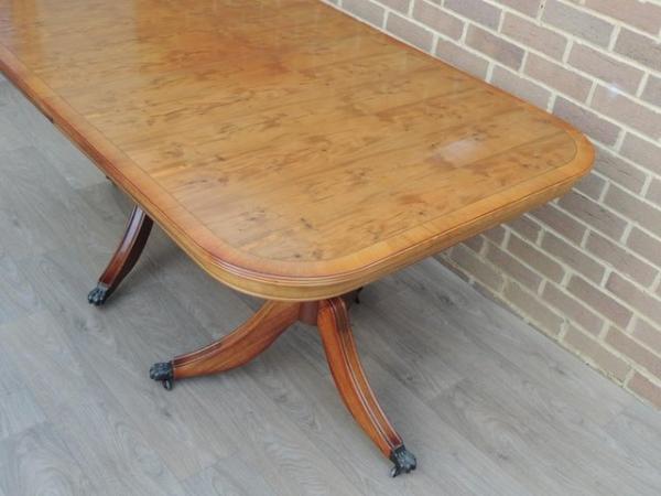 Image 5 of Burr Wood Extendable Foldable Dining Table (UK Delivery)
