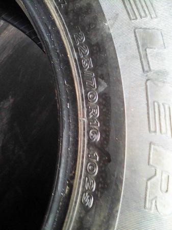Image 2 of 1 of Bridgstone Dueler Tyre 225/70/16, new unused.