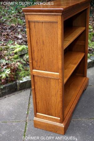 Image 85 of AN OLD CHARM VINTAGE OAK OPEN BOOKCASE CD DVD CABINET STAND