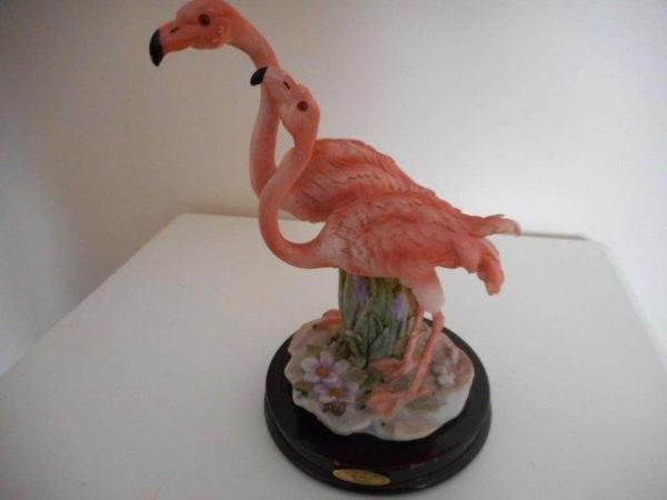 Image 2 of A LOVELY FLAMINGOS ORNAMENT NO BOX